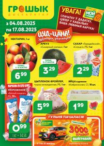 Скидки и акции в дискаунтерах "Грошык"!